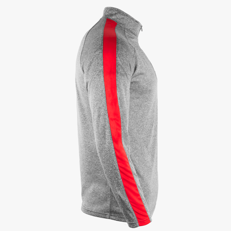 #F108 / Titanium Heather Striped 1/4 Zip