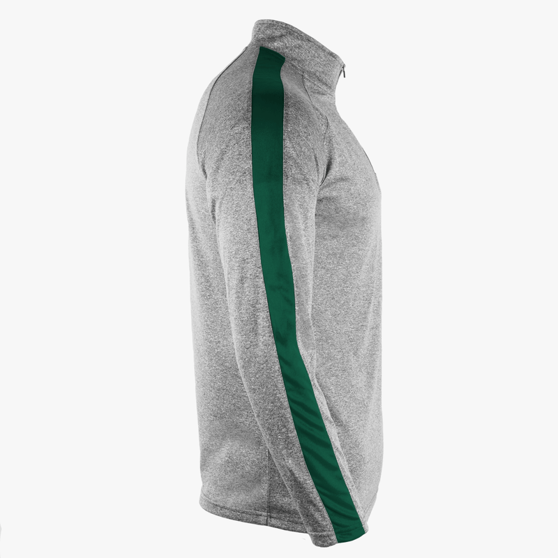 #F108 / Titanium Heather Striped 1/4 Zip