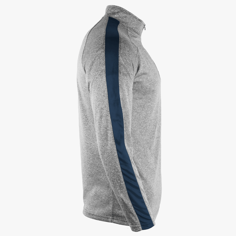 #F108 / Titanium Heather Striped 1/4 Zip