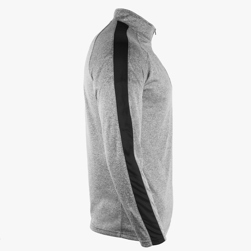 #F108 / Titanium Heather Striped 1/4 Zip