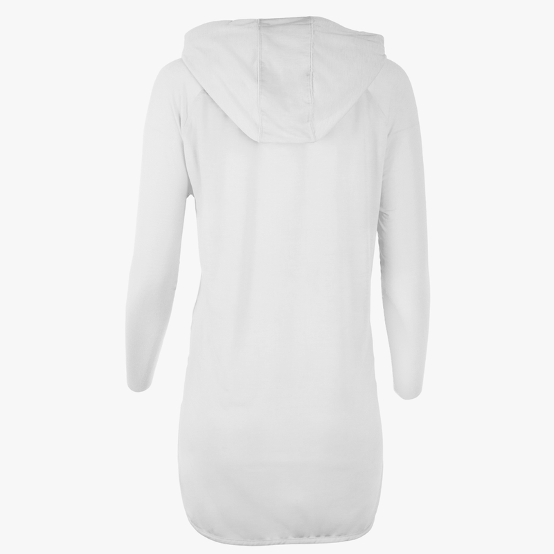 #H212 / Varsity Lightweight Drop-Tail Long Sleeve Hoodie (Unisex)