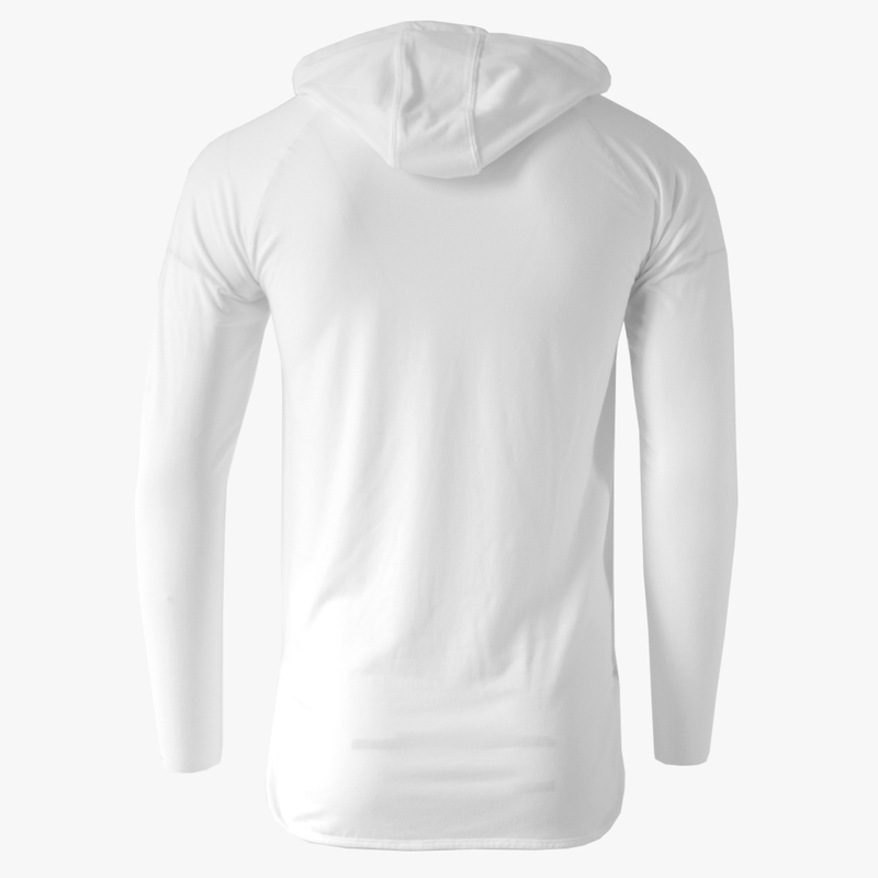 #H212 / Varsity Lightweight Drop-tail Long Sleeve Hoodie (Unisex)