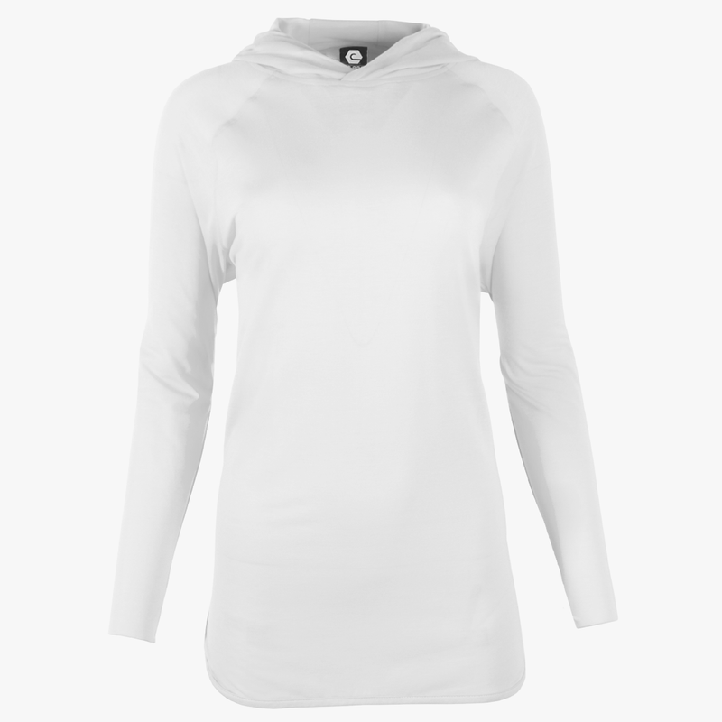 #H212 / Varsity Lightweight Drop-Tail Long Sleeve Hoodie (Unisex)