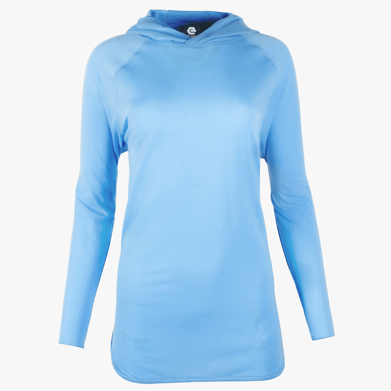 #H212 / Varsity Lightweight Drop-Tail Long Sleeve Hoodie (Unisex)