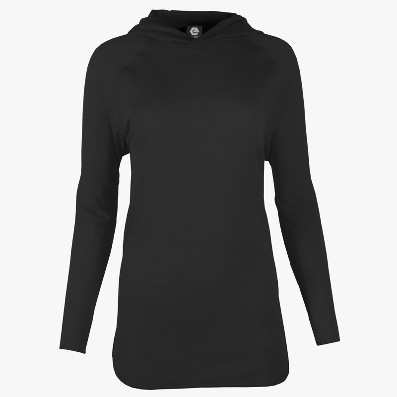 #H212 / Varsity Lightweight Drop-Tail Long Sleeve Hoodie (Unisex)