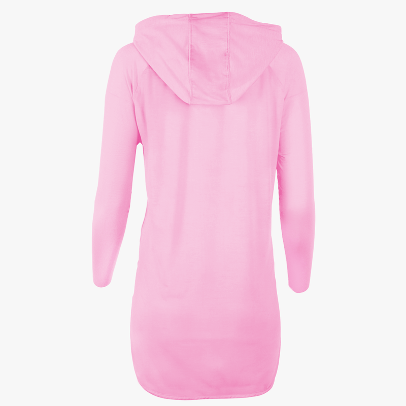 #H212 / Varsity Lightweight Drop-Tail Long Sleeve Hoodie (Unisex)